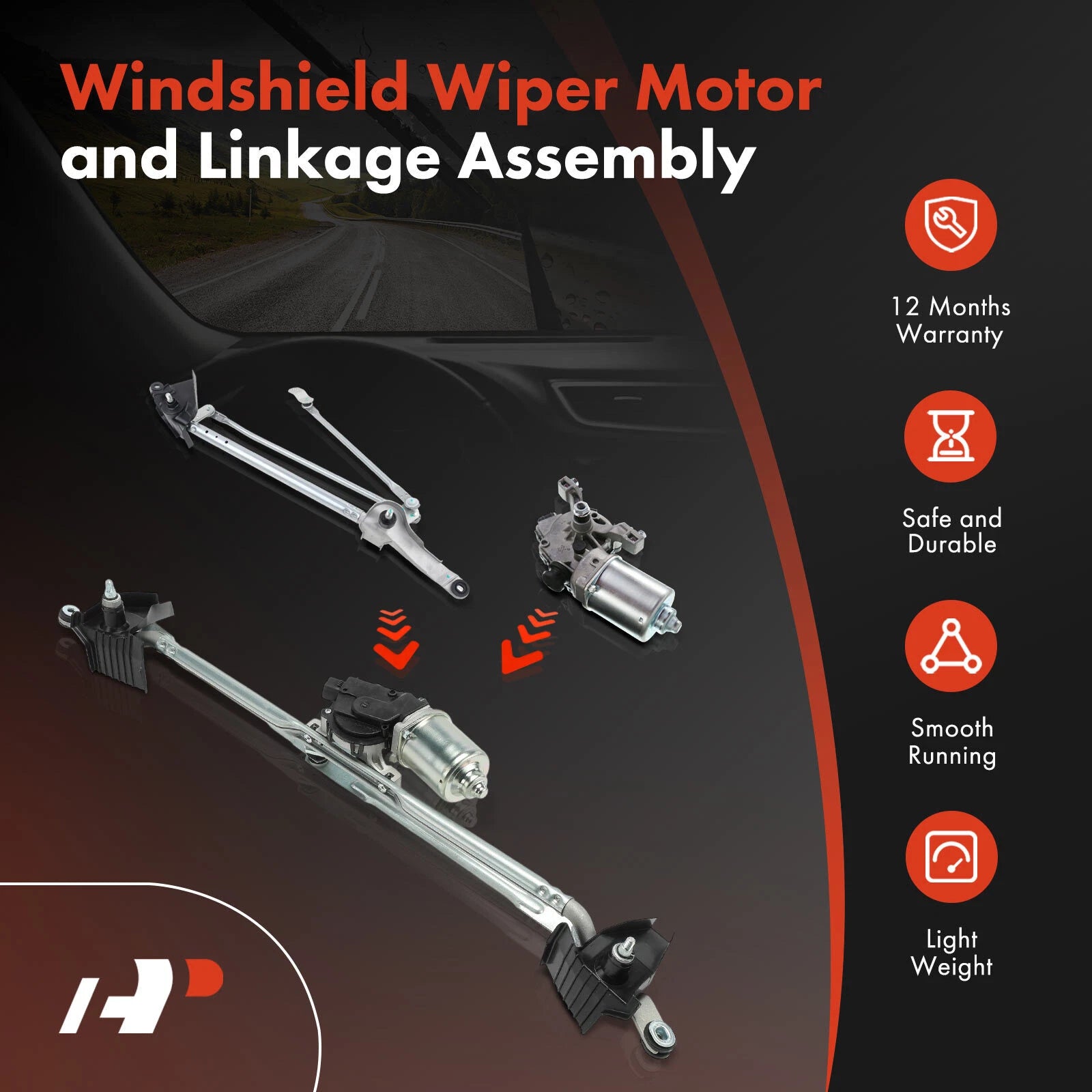 Wiper Motor & Linkage Assembly for Jeep Patriot (2007-2017)