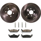 Disc Brake Rotor and Pad Kit for Dodge Dakota (2003–2004) Rear 4WD