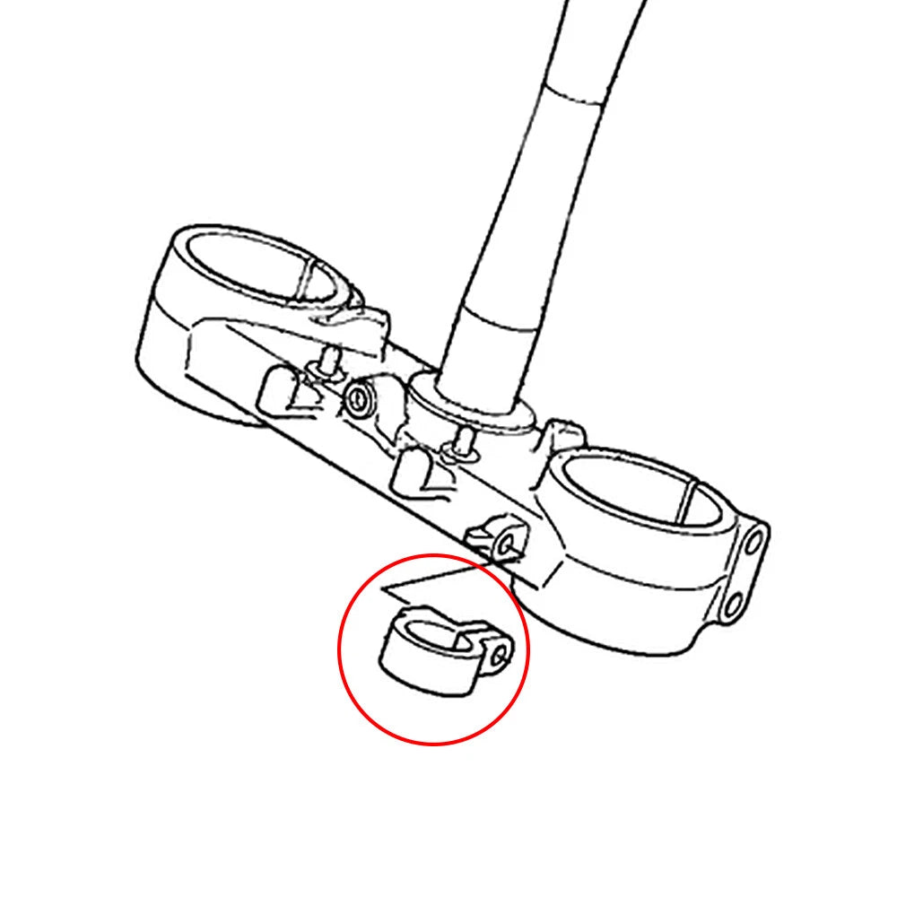Front Brake Line Hose Clamp for Honda CRF250R CRF450R (2010–2022)
