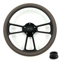 14 Inch Black Steering Wheel Cover for Jeep Grand Cherokee (2011–2021)