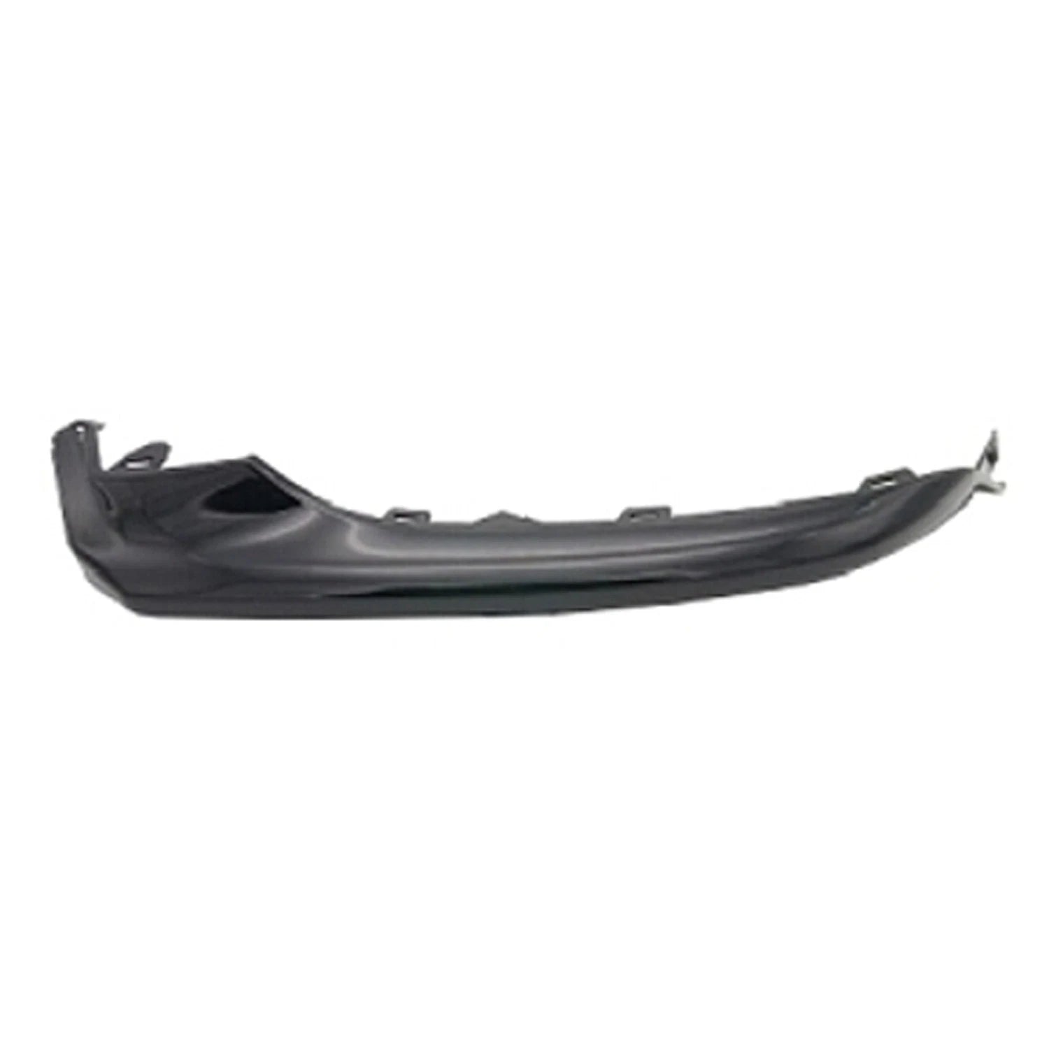 Replacement Black Painted Polypropylene Front Driver Lower Bumper Cover Molding