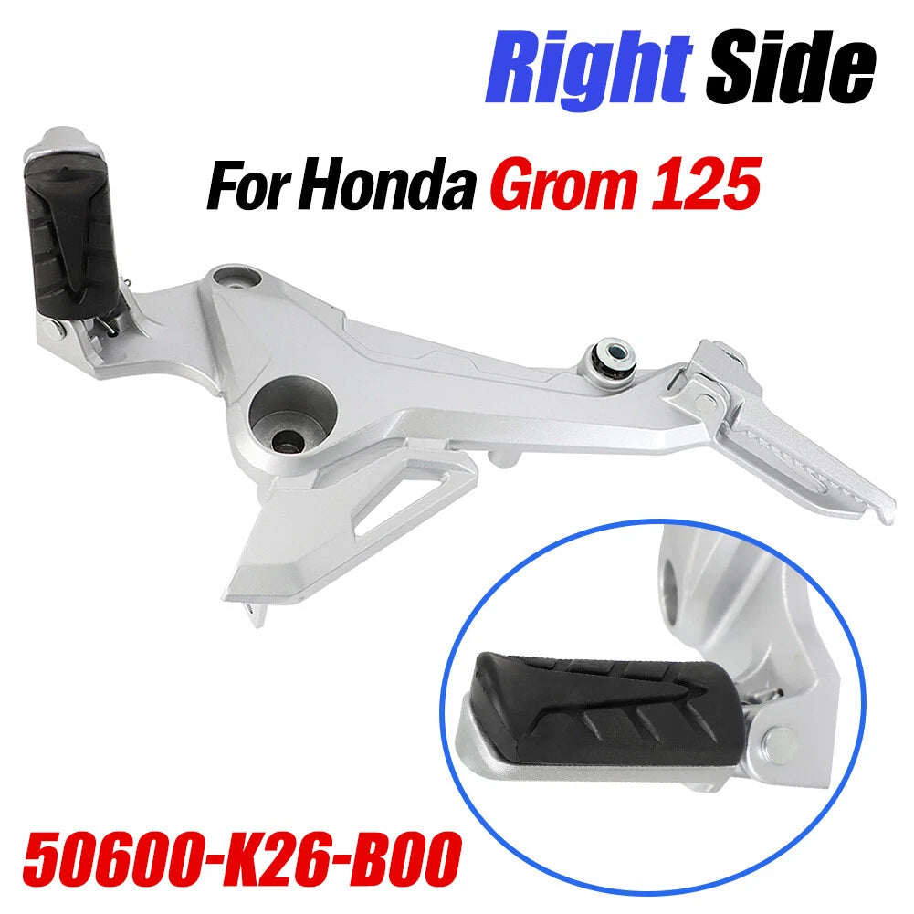 Right Side Foot Peg Mount Footrest for Honda Grom 125 MSX125 (2017–2020) 50600-K26-B00