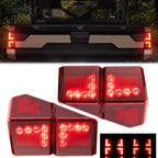 2X Red LED Tail Lights 2413766 for Polaris Ranger 1000/Crew/XP (2018–2025)