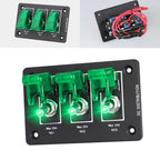 3-Gang Toggle Switch Panel for Off-Road RV Marine (12V 24V)