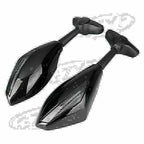 LED Turn Signal Rear View Mirrors for Motorcycle Street Bike