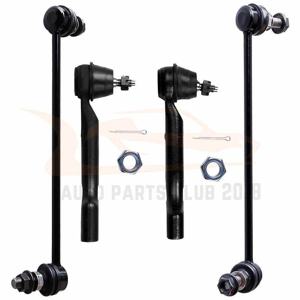 Set of 4 Front Outer Tie Rod End Sway Bar Link for Nissan Rogue