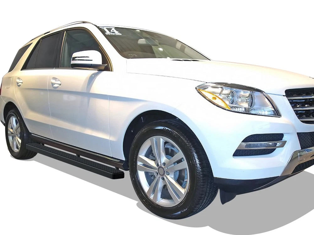 5" Matte Black Running Boards for Mercedes-Benz ML-Class (2012-2014)