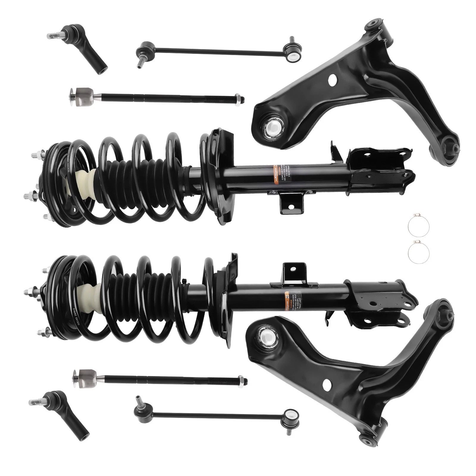 Front Struts w/Coil Spring + Control Arms for Ford Escape/Mariner/Tribute (2005–2009)