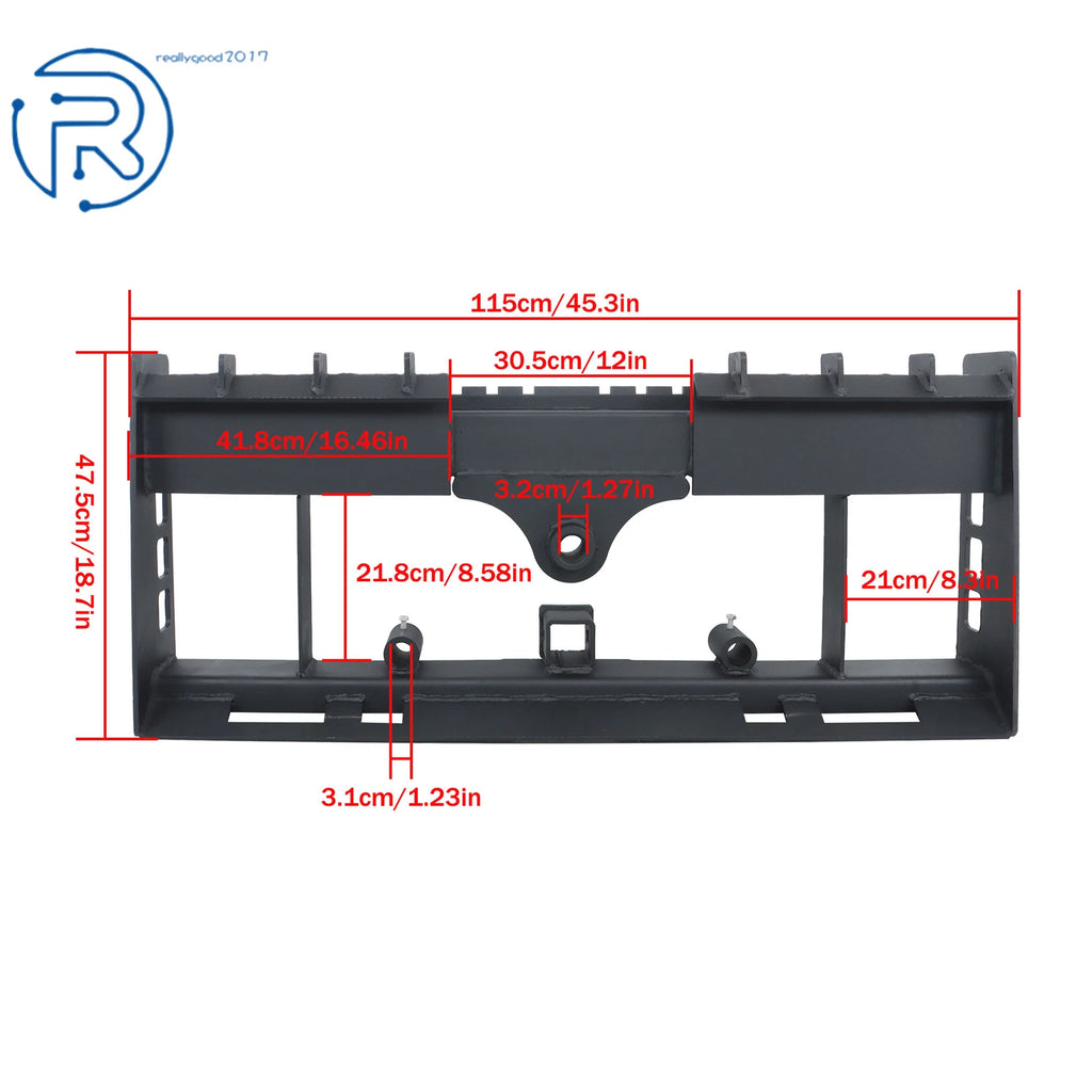 Heavy-Duty Receiver Hitch for Skid Steer (4000lb Capacity)