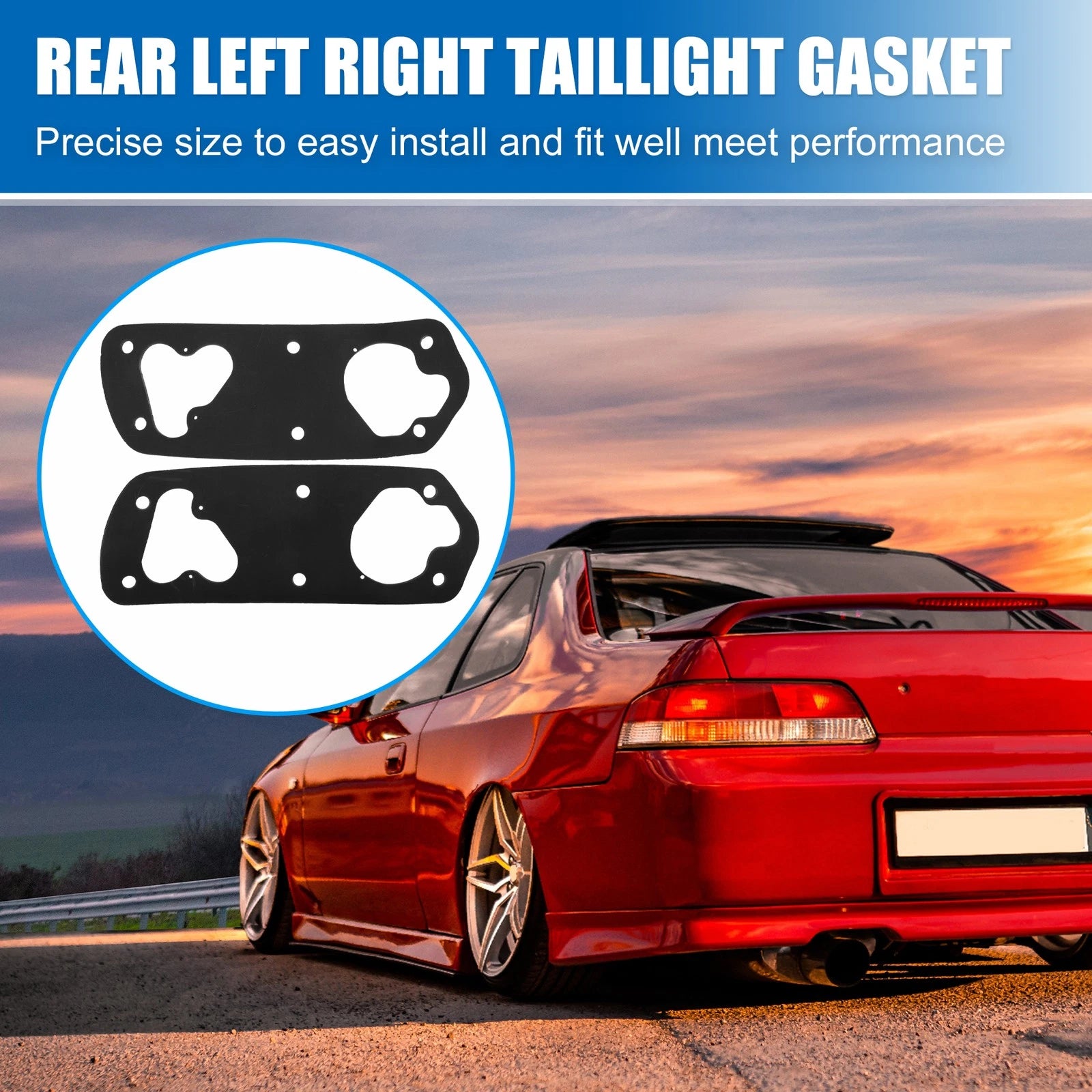 1 Pair EVA Rear Taillight Gaskets for Honda Prelude (1997–2001) No.33503-S30-003