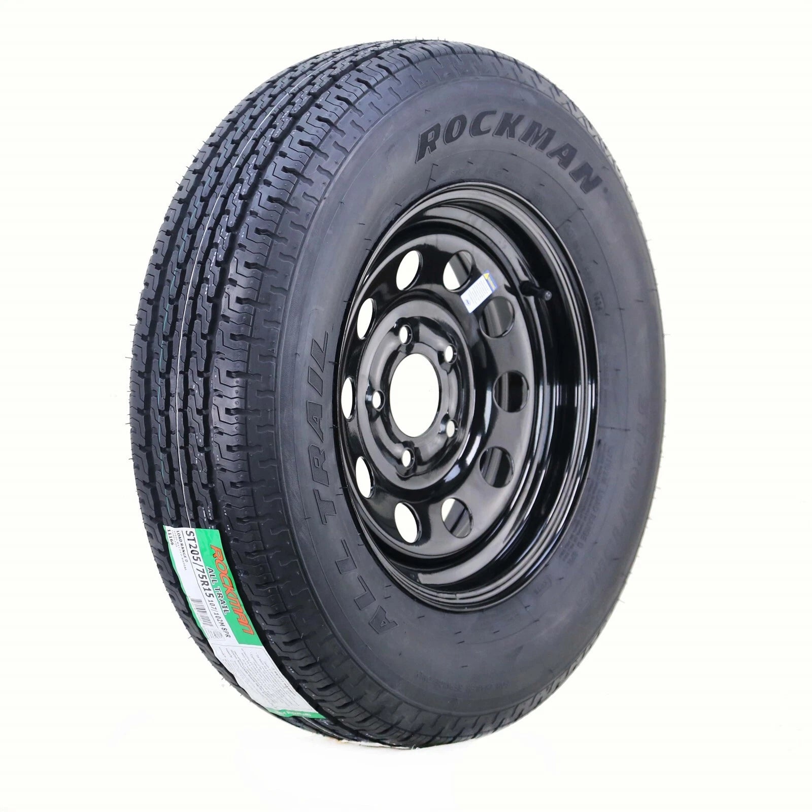 Trailer Tire Rim ST205/75R15 for Rockman (5 Lug x 4.5")