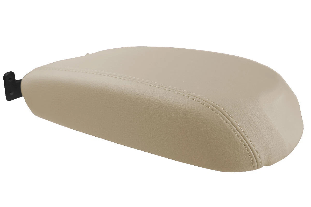 Leather Console Lid Pull Over Cover for Ford Taurus (2010–2019) Beige