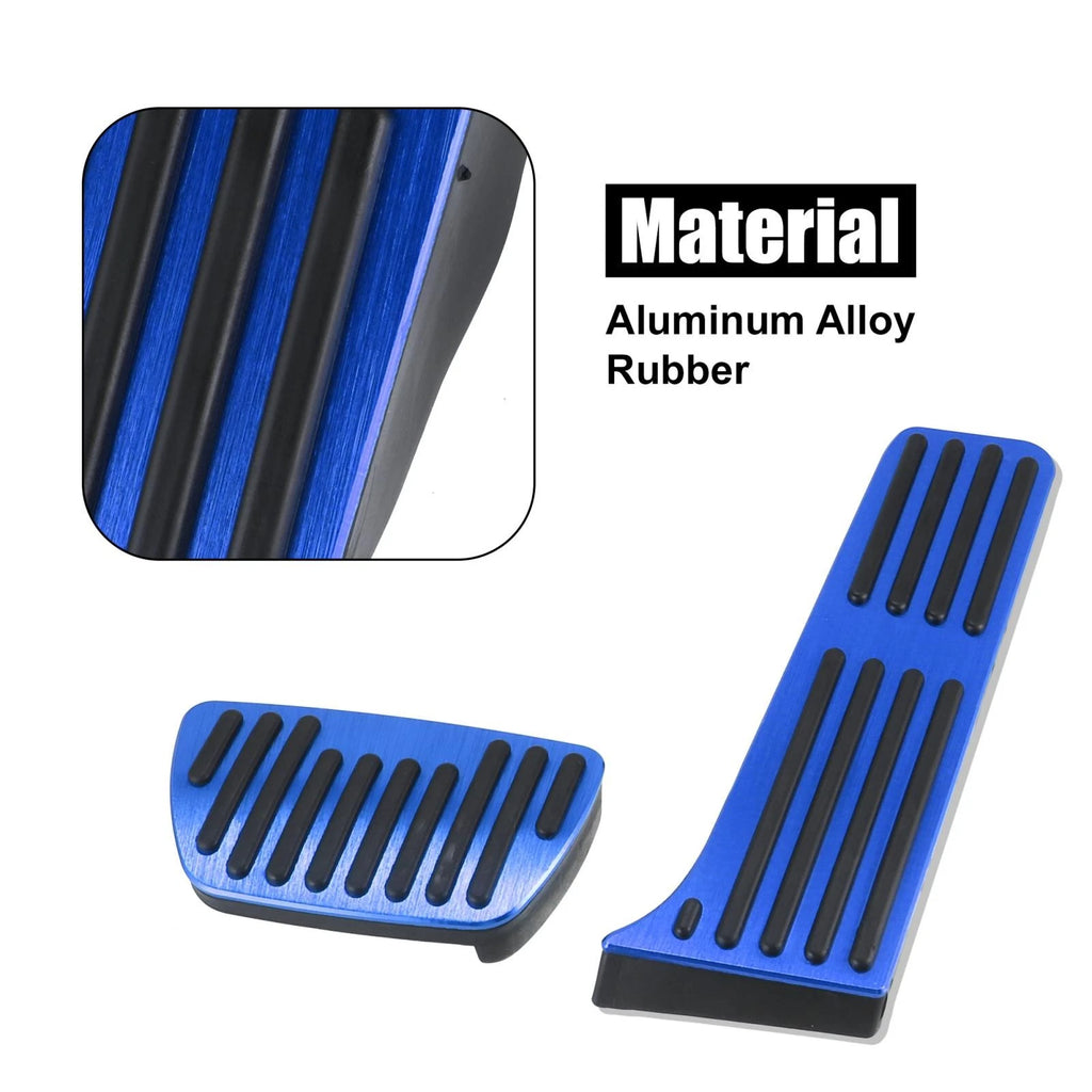Anti Slip Brake and Gas Accelerator Pedal Pad Kit for Toyota Blue 