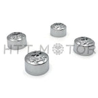 Set of 4 Chrome Gear Skull Bolt Caps for Harley Dyna Softail Road King
