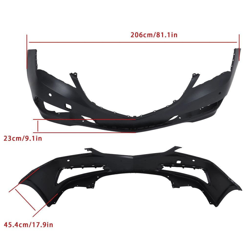 Front Bumper Cover for Acura TLX (2015–2017) with Sensor Holes