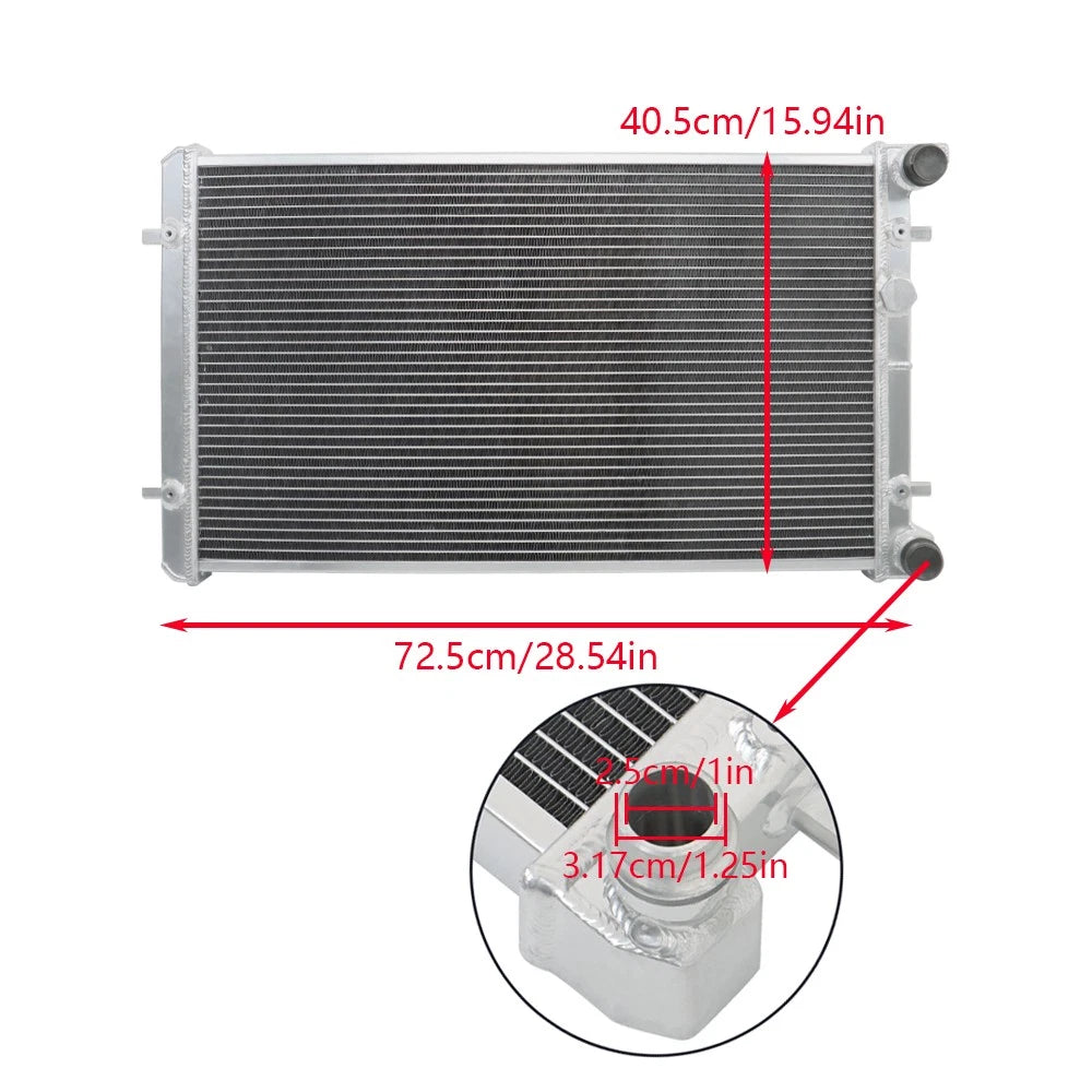 Aluminum Dual Core Radiator for VW Golf Jetta MK4 Audi TT (1999–2006)