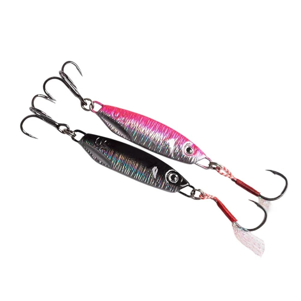 Fishing Jig Bait Set of 2 for Bass Trout Angling (7g, 10g)