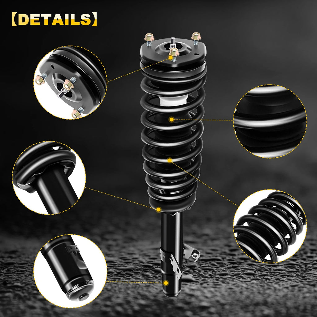 Set of 2 Complete Struts for Ford Fusion & Mercury Milan (2006–2009)