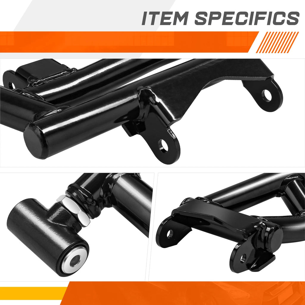 Set of 4 Control A-Arms for Polaris RZR S 900 (2016–2020) Black