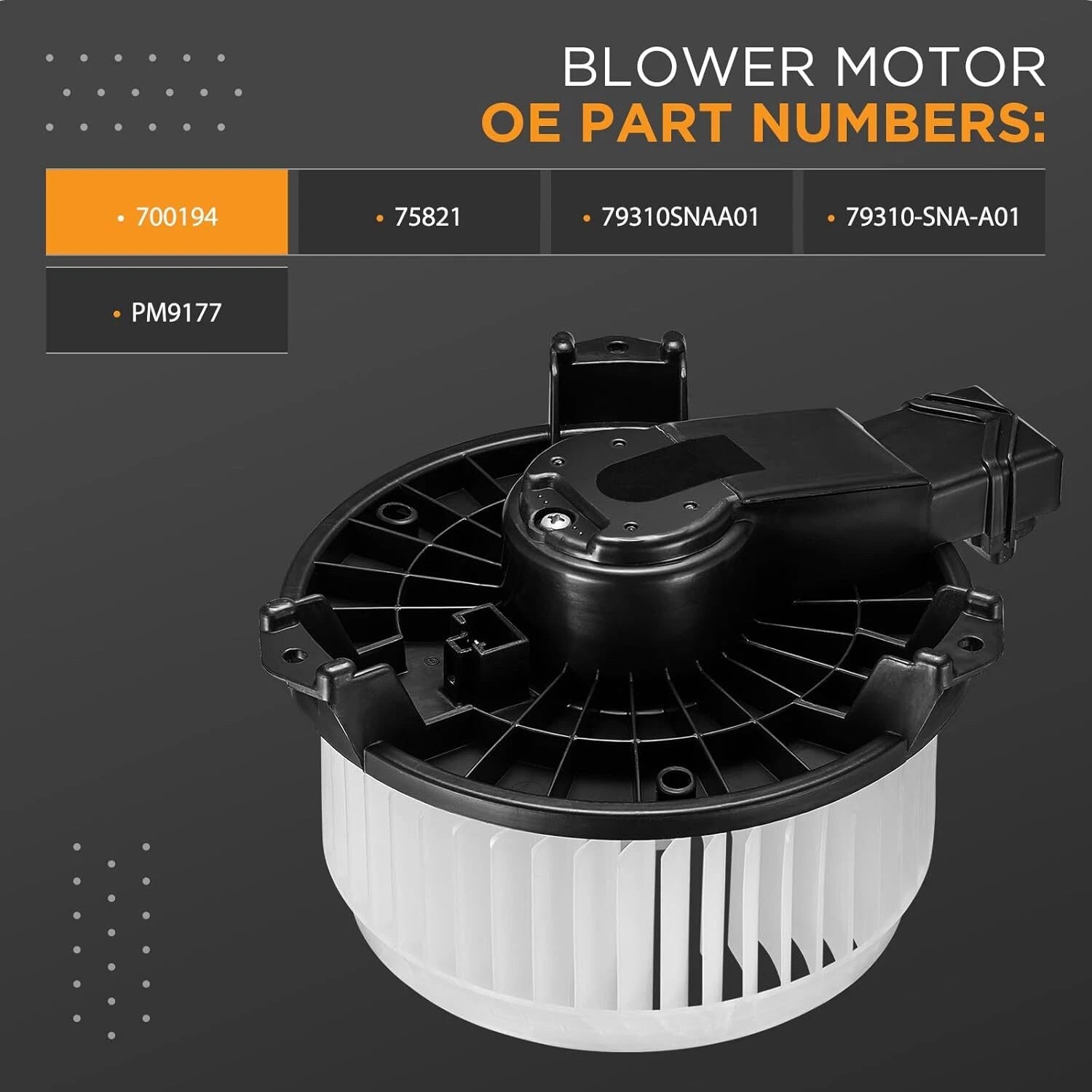 Blower Motor with Fan Cage for Honda Civic (2006–2011) & Wrangler (2007–2010)