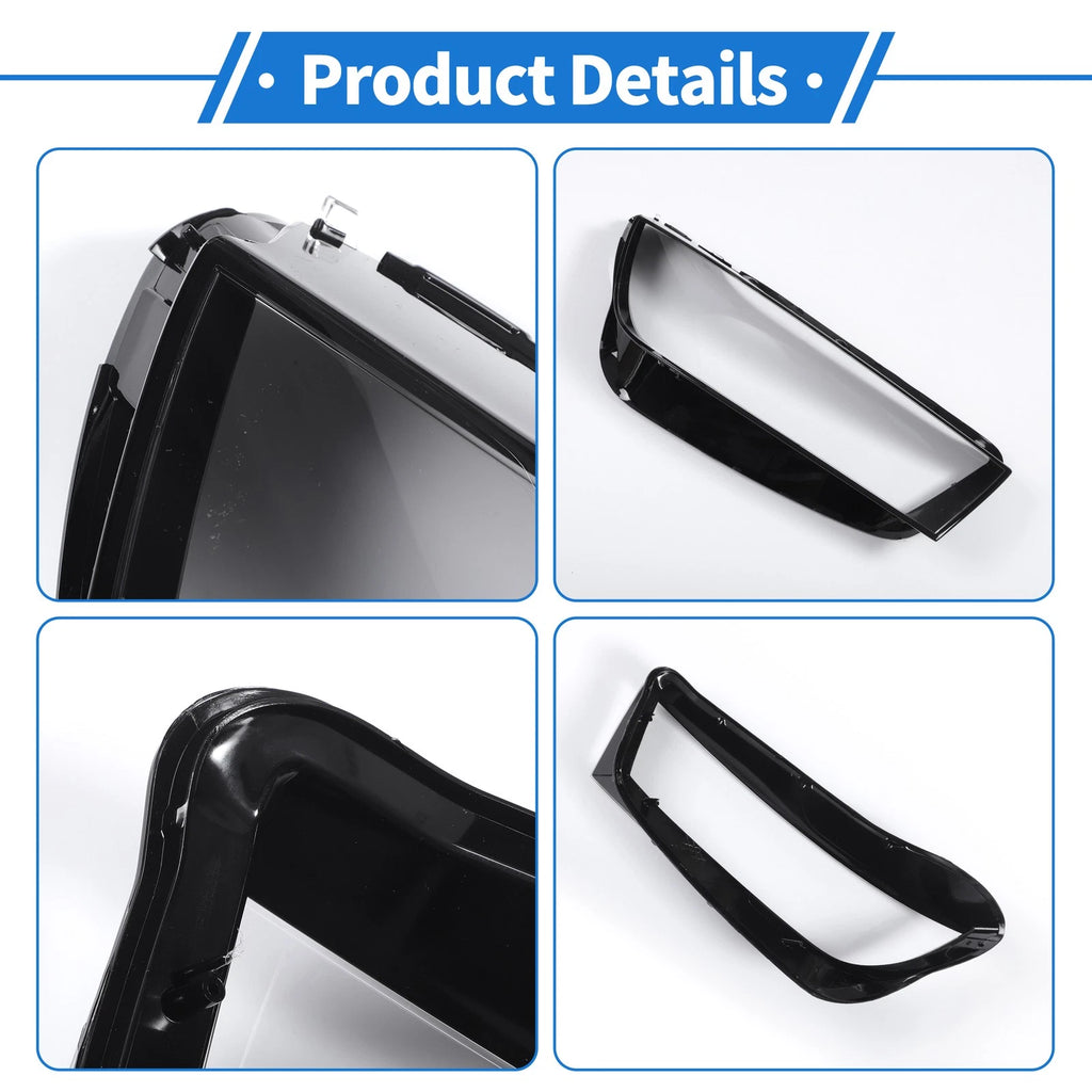 1 Pc Headlight Lens Cover for Audi Q5 (2018–2020) Black