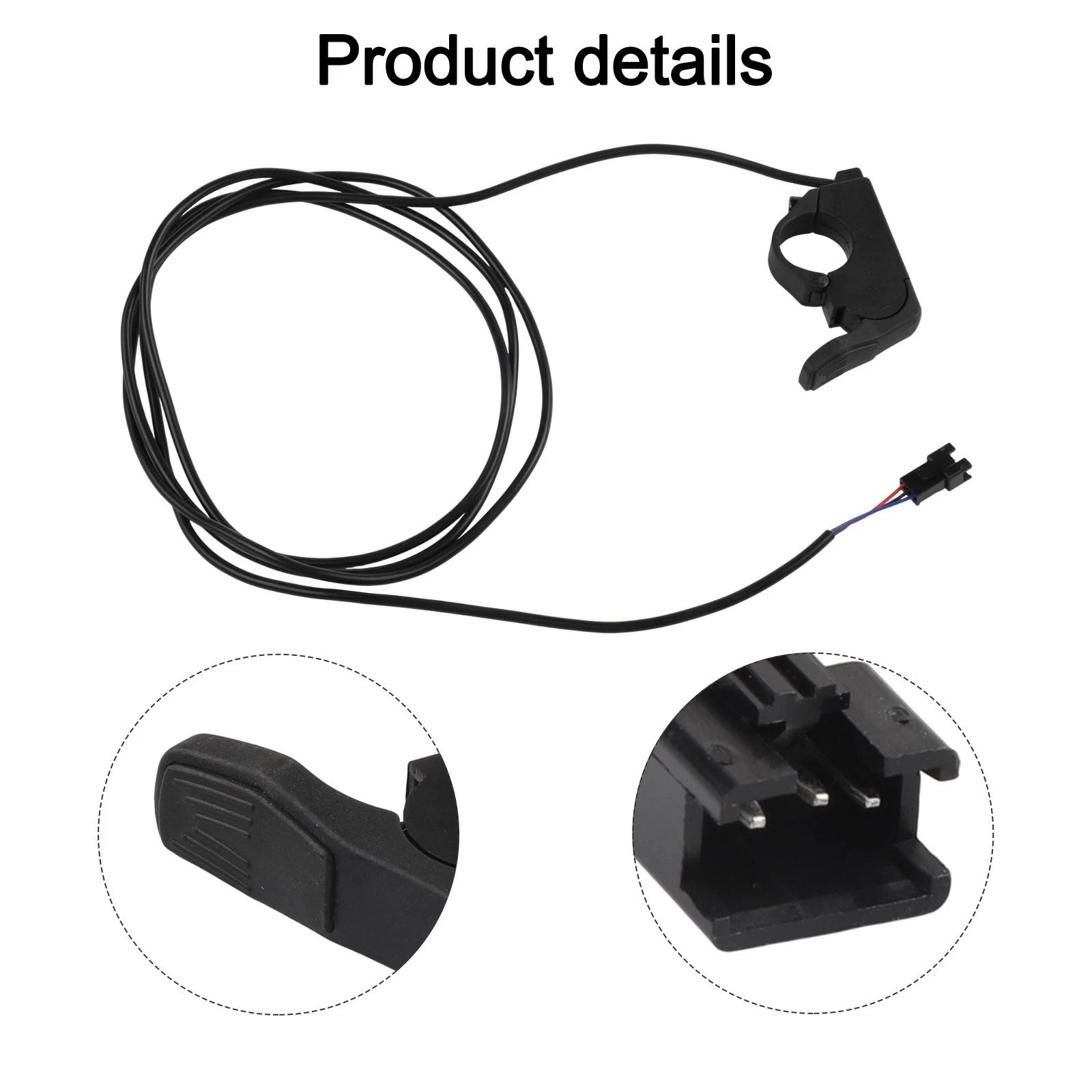 Throttle for eBike with 3Pin Connector (Compatible with Speed Controllers)