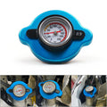 Stainless Radiator Cap Tank Cover Water Temp Gauge 0.9Bar for ATV UTV RVs