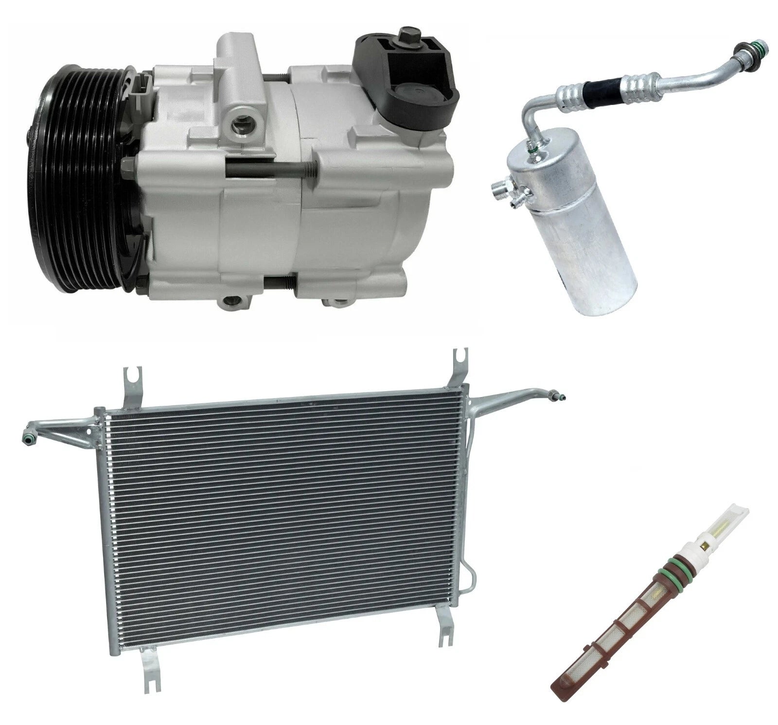 AC Compressor Kit With Condenser for Ford F-250 5.4L (1997–1997)