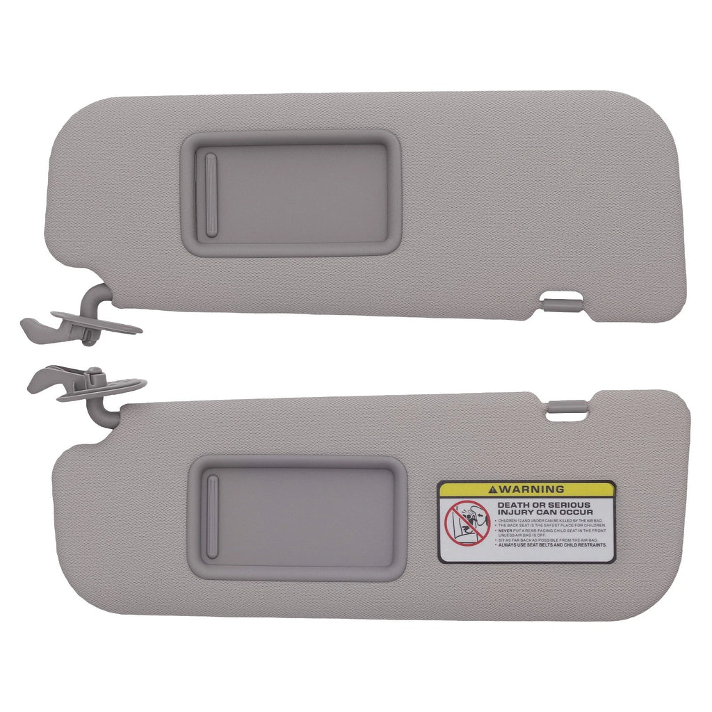 Pair Sun Visor Set LH RH for Hyundai Elantra (2011–2015) 852103X000TX Gray