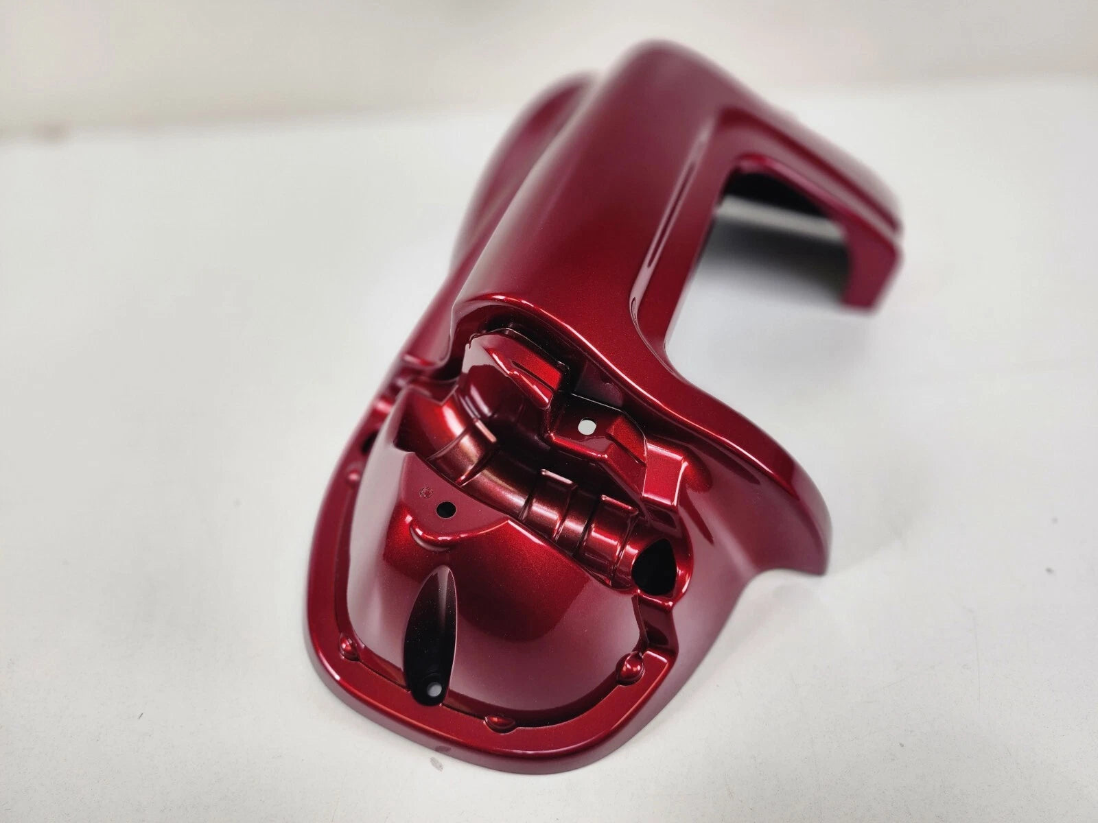 Lower Left Leg Fairing Cap for Harley Touring (1983–2013) Ember Red Sunglo