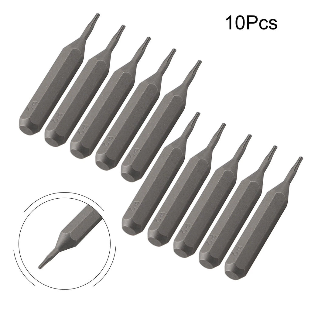 10 Piece Hex Shank Screwdriver Bit Kit for
