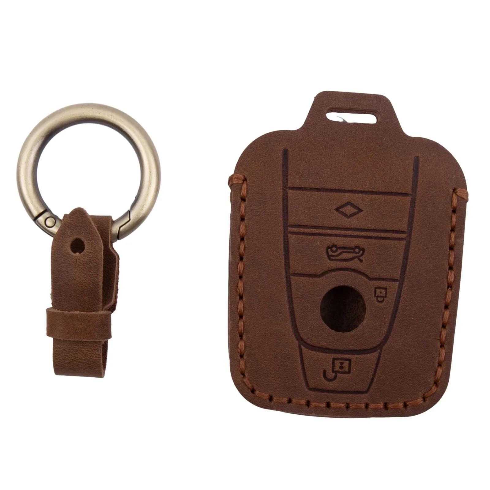 Leather / Key Case Cover Holder Shell for BMW Keyless