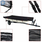 Jon Boat Cover 12ft-18ft for L Beam Width up to 75inch (Fits Various Models)