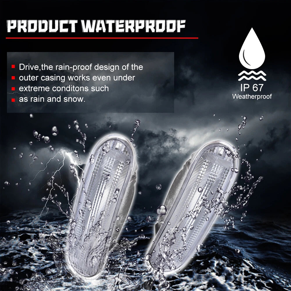 Set of 2 Front Side Marker Turn Signal Light Housings for Beetle (98–05)