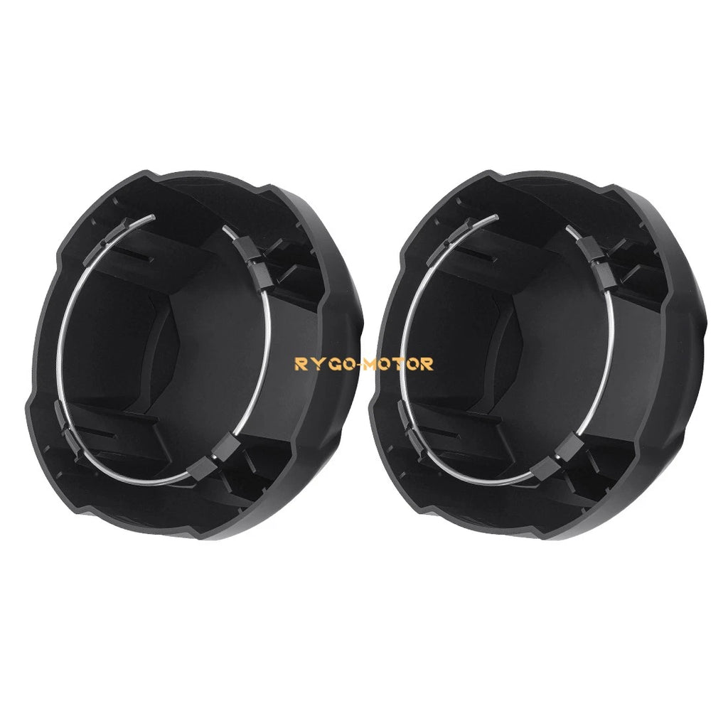 2X Front Matte Black Rim Caps for Polaris Ranger Crew SP 570 (2022–2025)