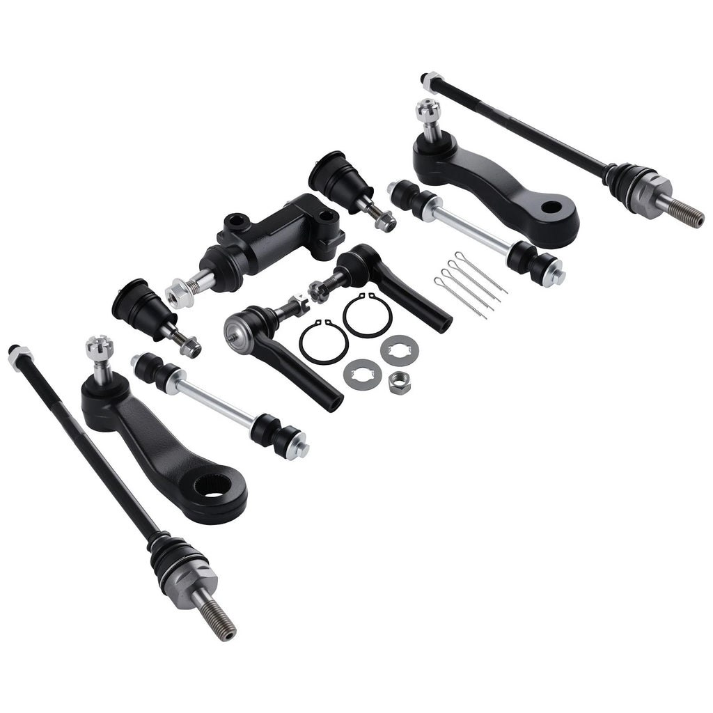 11pcs Front Tie Rods Pitman Idler Arm Kit for Chevy Express 2500 3500 (2003–2008)