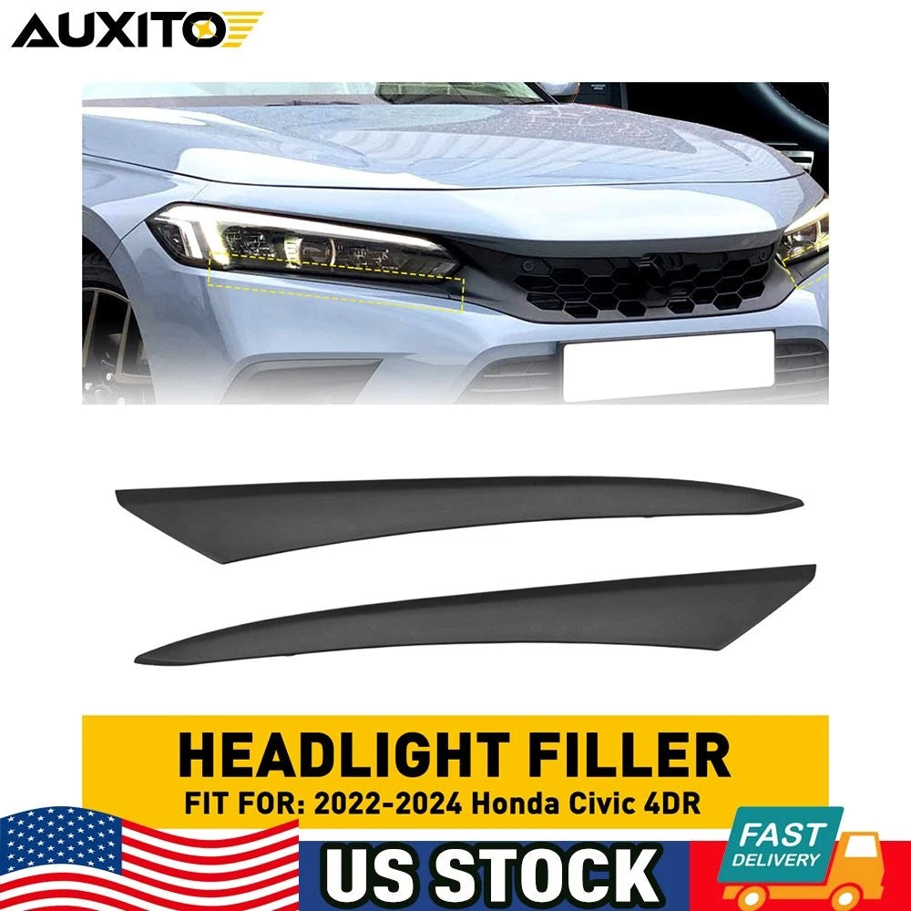 Front Headlight Eyelid Molding Trim for Honda Civic (2022–2024)