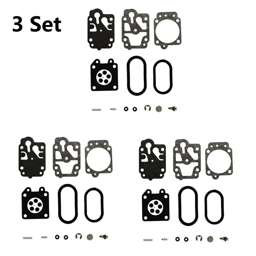 3X Carburetor Gasket Kit for Husqvarna 130BT (K20-WYA)