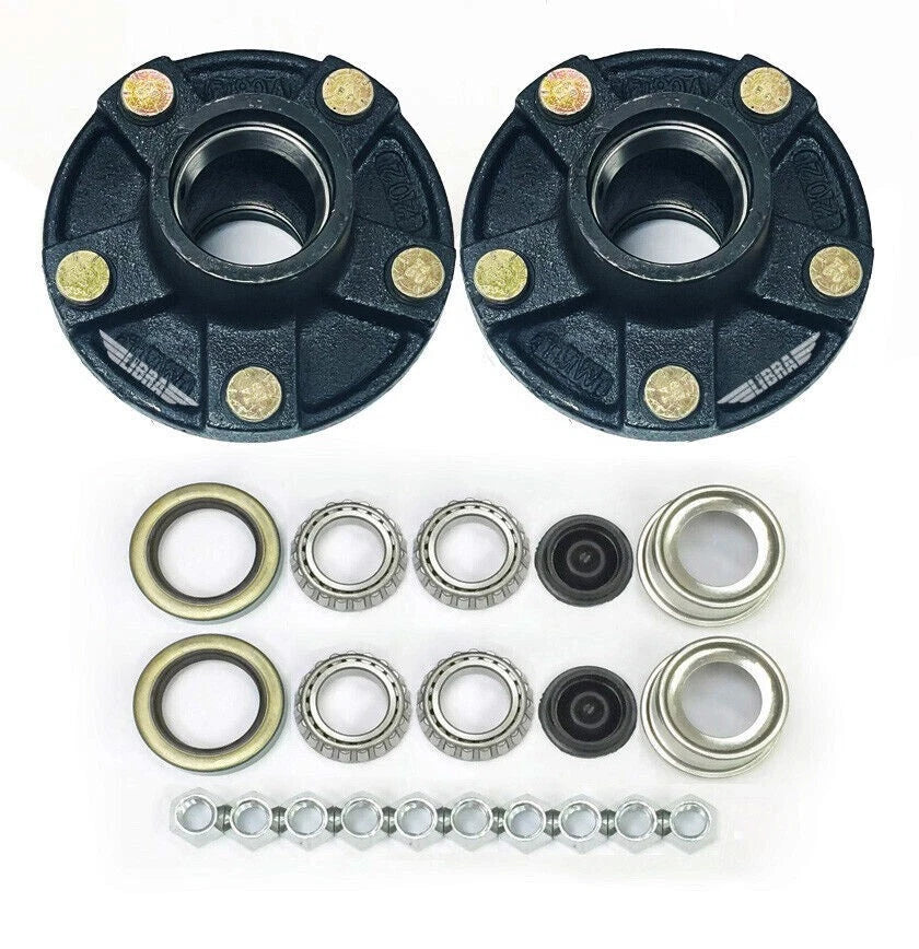 Idler Hub Kit for Trailer 5 Lugs 5x4.5 (2000 lb Axle) 1-1/16" Bearings