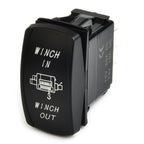Winch IN OUT Switch for Polaris UTV Truck Boat (7 Pin, Blue LED)