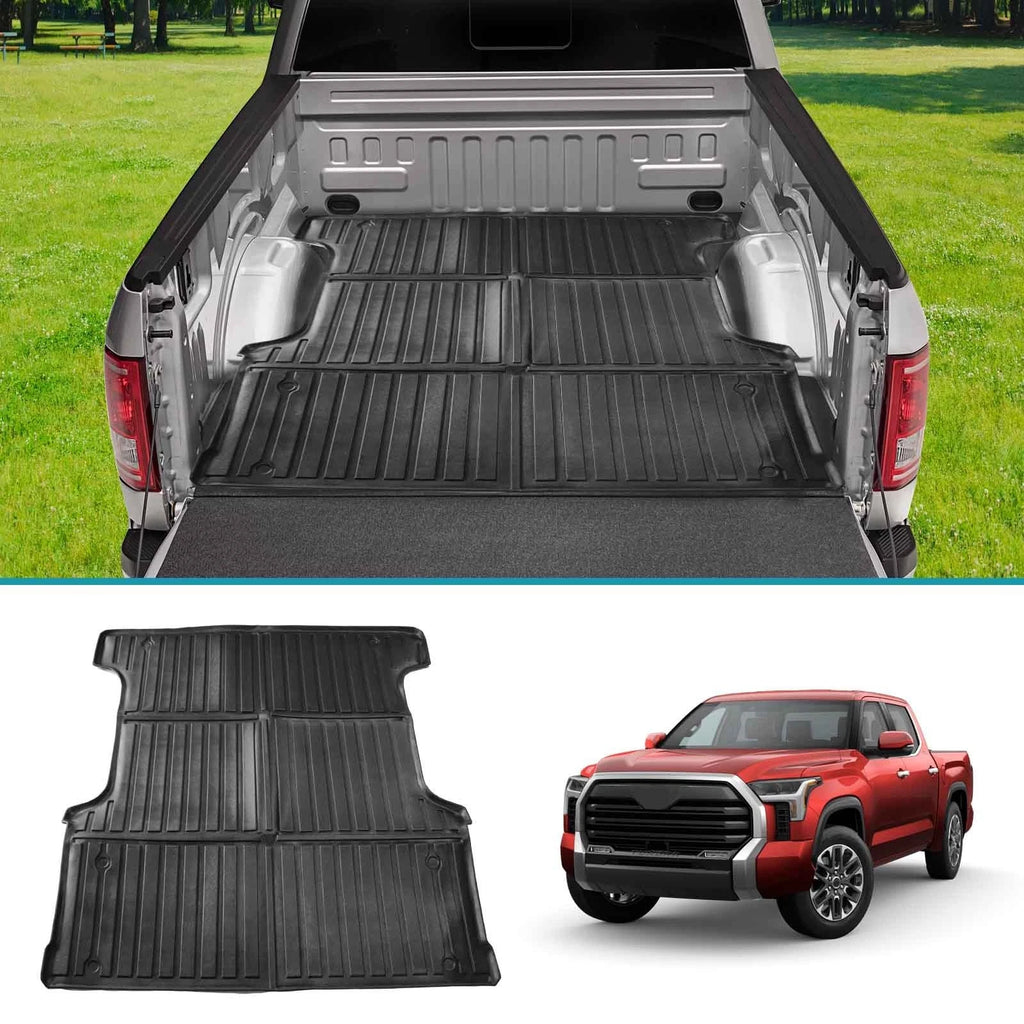 5.5FT Truck Bed Mat Liner for Toyota Tundra (2021–2024) Rubber All Weather