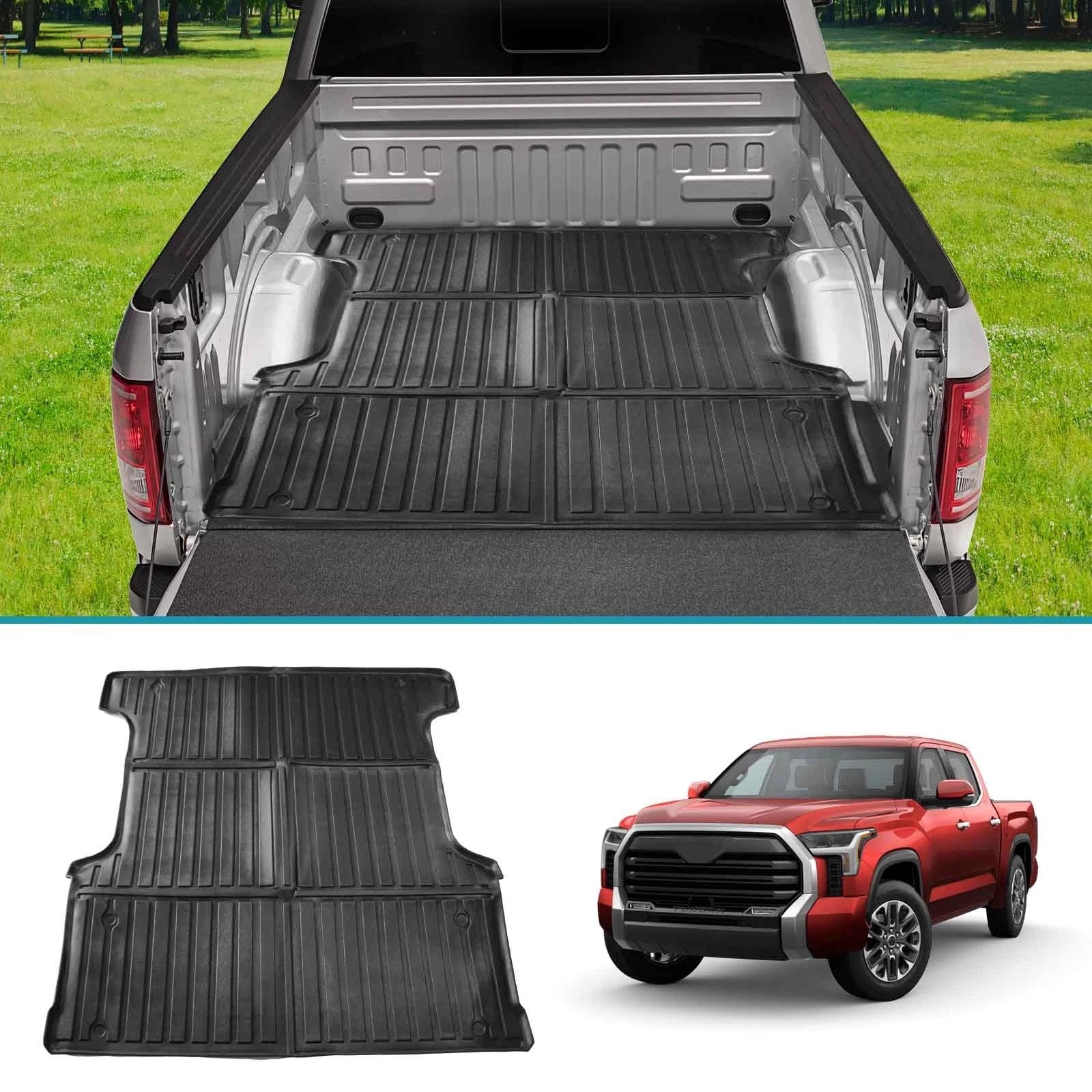 5.5FT Truck Bed Mat Liner for Toyota Tundra (2021–2024) Rubber All Weather