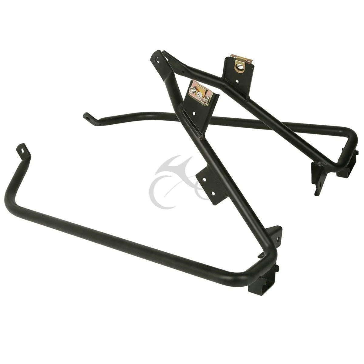 Chrome/Black Saddlebag Support Bracket for Harley Touring Road Glide (2009–2013)