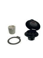 30A Power Inlet for Marinco (199136) with Contoured Black Cover & Bezel