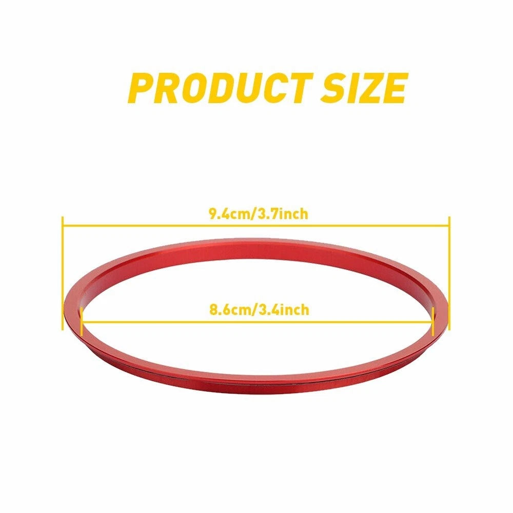 Set of 4 Red Air Vent Inner Frame Rings for Toyota Tacoma (2016–2023)