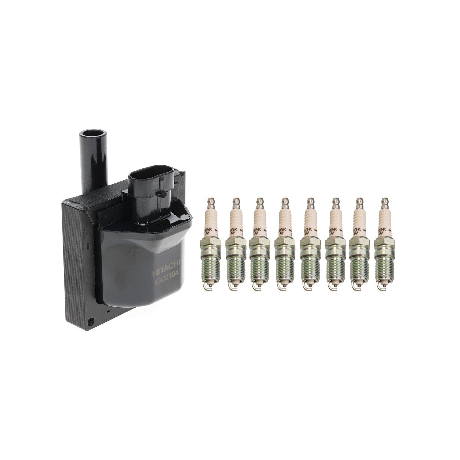 Set of 8 Hitachi Ignition Coils & NGK Spark Plugs for C1500 K1500 Firebird (1990–1997)