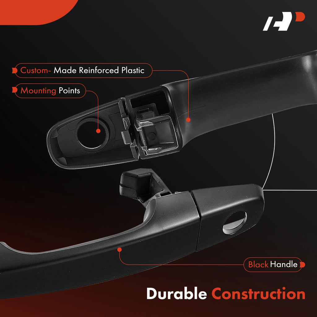 Front Left Plastic Exterior Door Handle with Key Hole for Pontiac G8 (2008–2009)