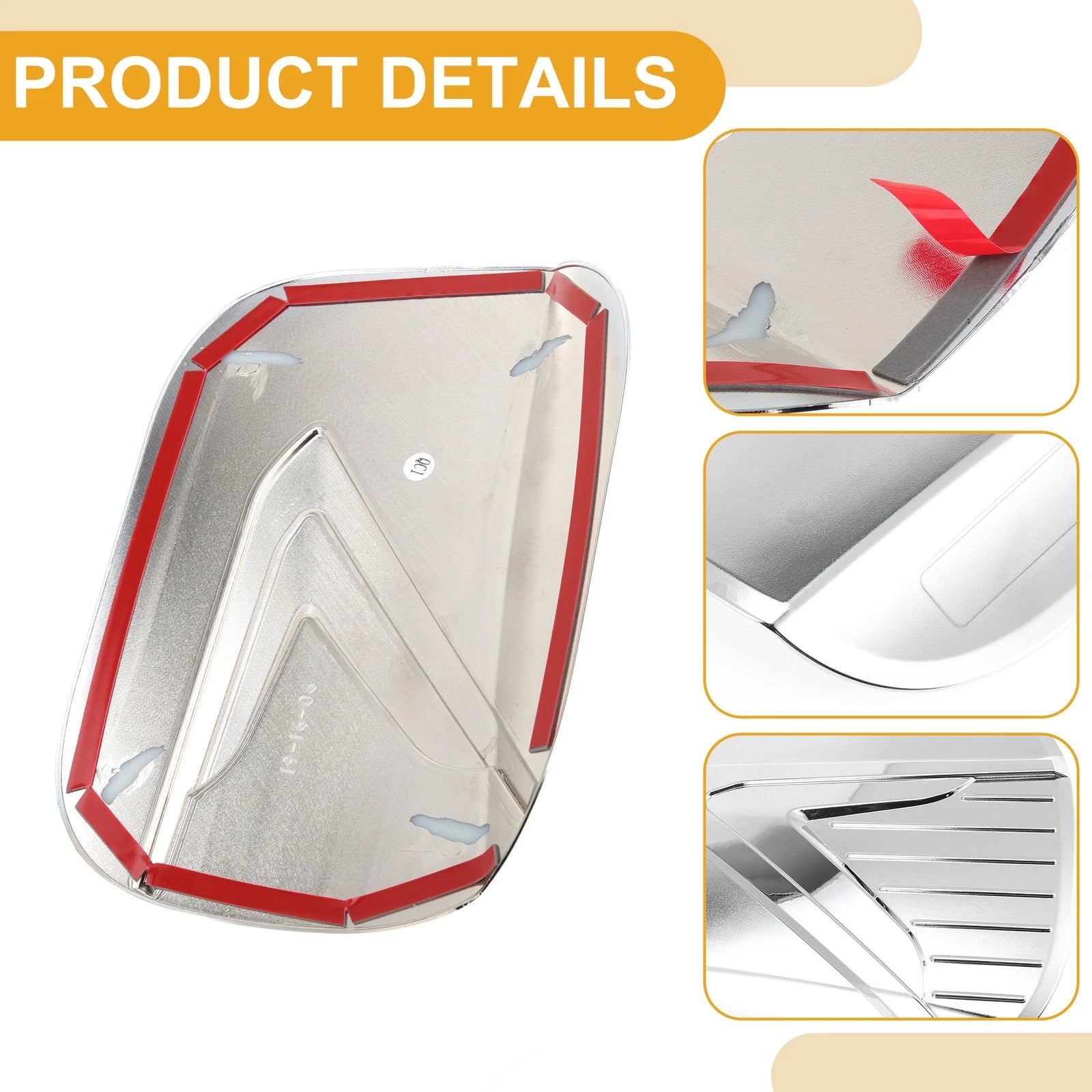 Fuel Tank Door Cap for Hyundai Palisade (2019–2025) Chrome Silver Tone