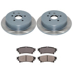 DuraGo Rear Rotors & Advics Ceramic Disc Brake Pads Kit for RX350 RX450h Sienna (2006–2021)