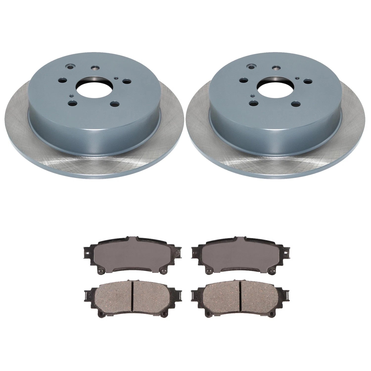 DuraGo Rear Rotors & Advics Ceramic Disc Brake Pads Kit for RX350 RX450h Sienna (2006–2021)